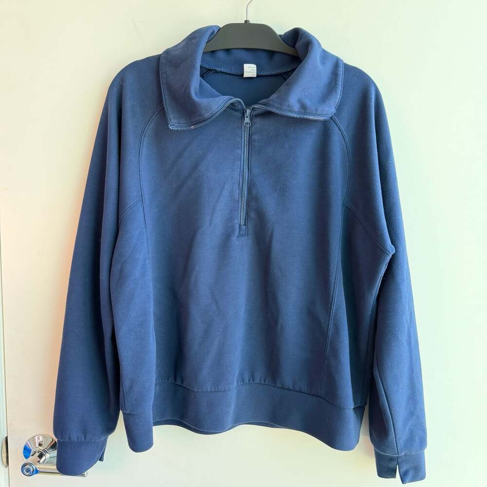 ANRABESS Women's Oversized Half Zip Pullover Sweatshirt